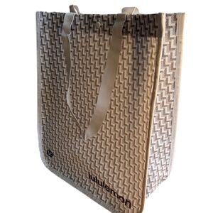 Lululemon shopping tote bag Holiday Design gray Large